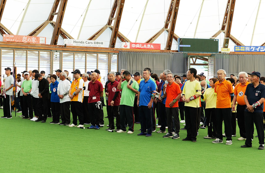 島根県ゲートボール選手権大会の様子の写真