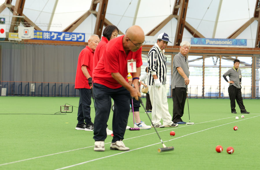 島根県ゲートボール選手権大会の様子の写真